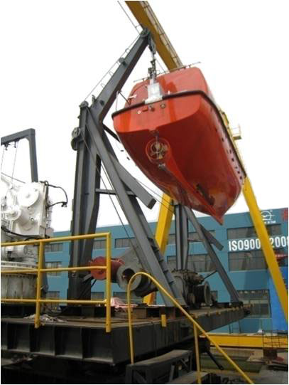 Gravity Luffing Arm Type Davit